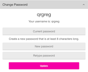 change password