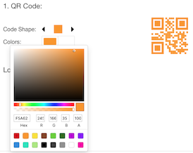 QR code foreground color