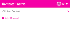 Contests tab, add contests