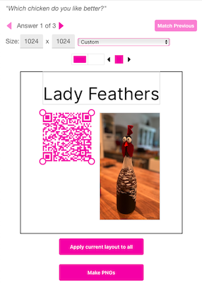 manually layout PNG images