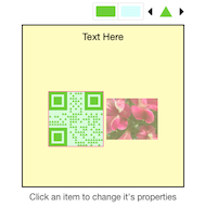 light blue QR background plus light yellow image background gives light green QR background