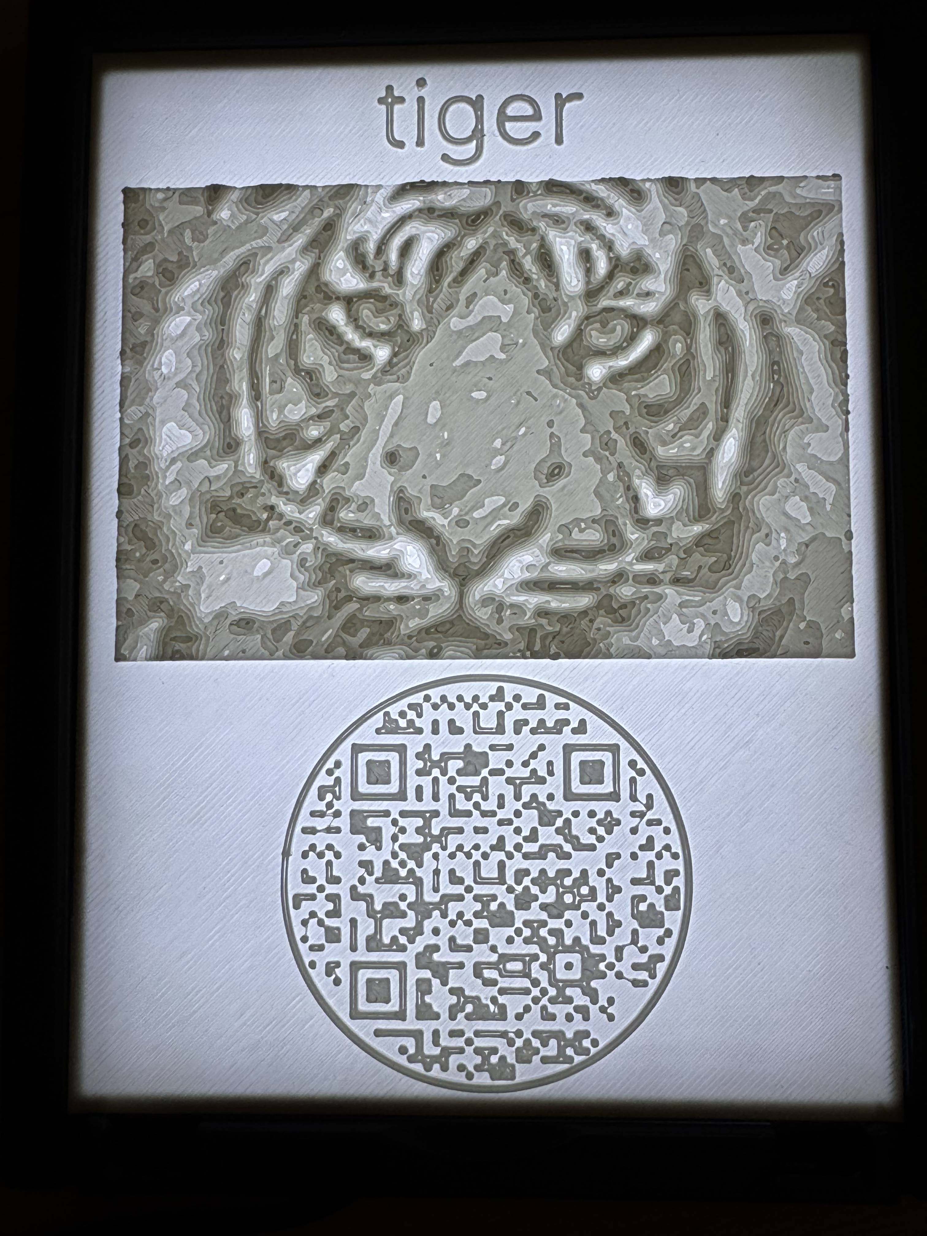 Lithophane light box